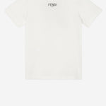 T-SHIRT IN JERSEY DI COTONE JFI391 7AJF0TU9 FENDI KIDS 