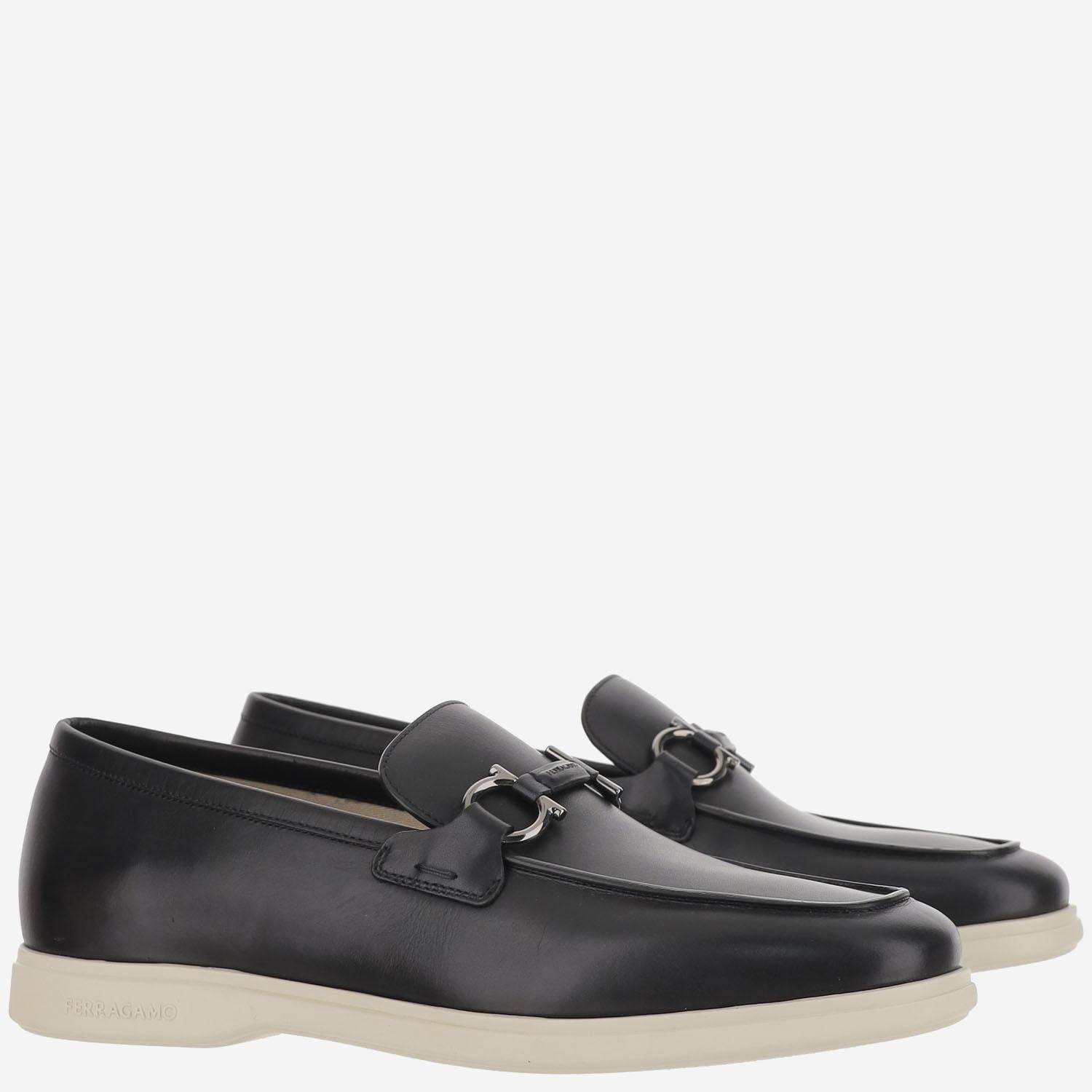 MOCASSINI GANICINI IN PELLE COSIMO 006NERONATURALENEWBISCOTTO SALVATORE FERRAGAMO 