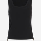 CANOTTA IN COTONE STRETCH 8124387 BLACK BURBERRY 