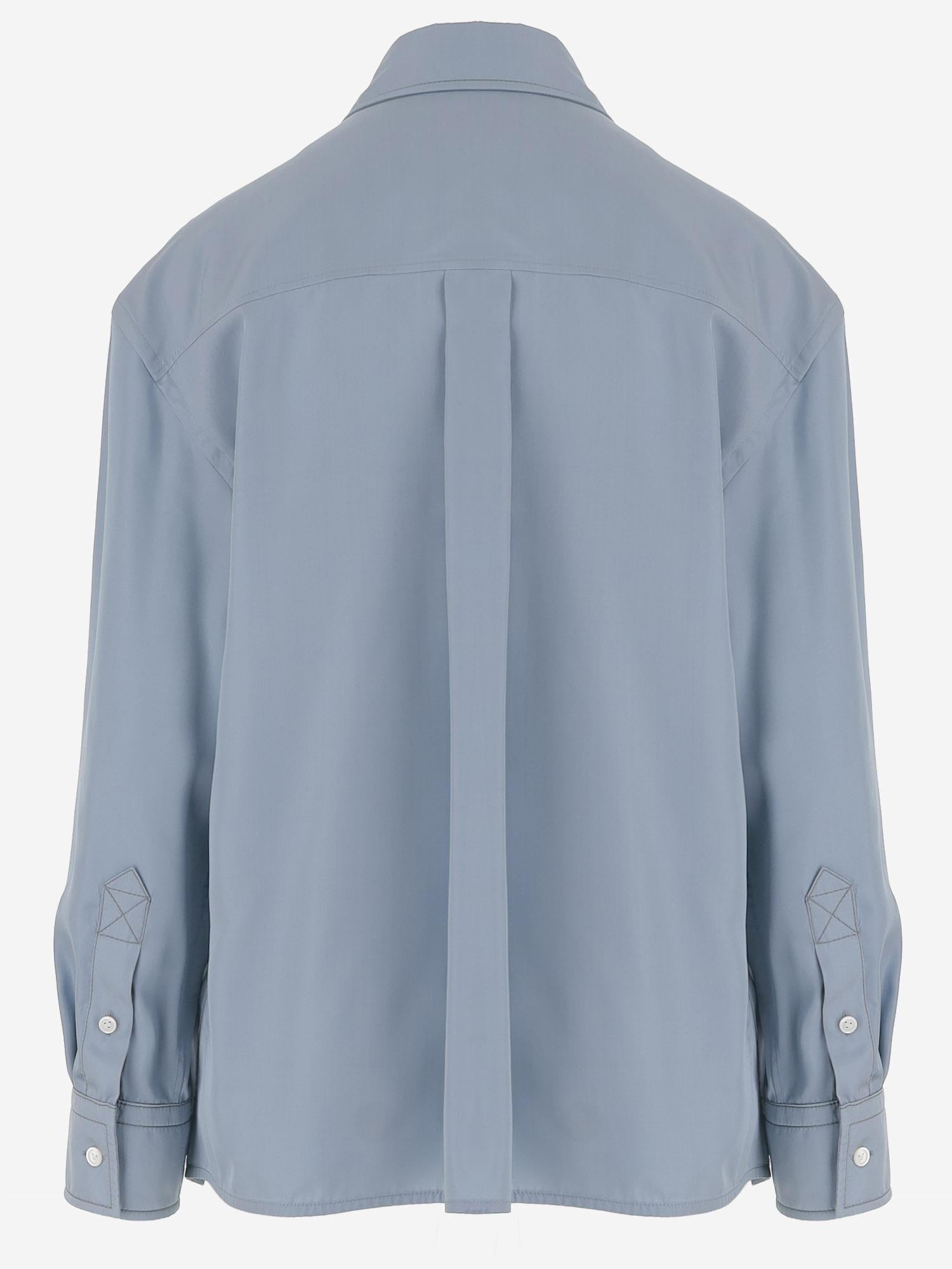 CAMICIA IN SETA E VISCOSA 865002 V1TL04781 BOTTEGA VENETA 