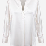 CAMICIA IN SETA CON SCOLLO A V VR84511926 137OWT VINCE 