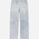 JEANS IN COTONE CON LOGO UE54PA120N LIGHTBLUE VETEMENTS 