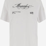 T-SHIRT IN COTONE CON LOGO 8C00012 89AUG00A MONCLER 