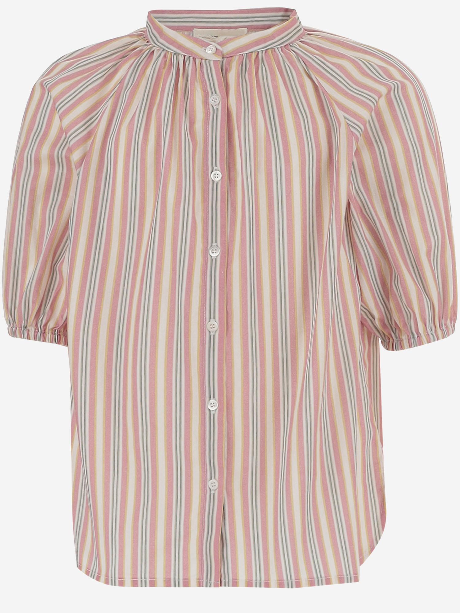 Camicia in cotone stretch a righe 03618171 073 BABE & TESS KIDS 