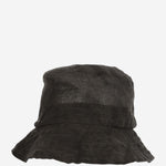 CAPPELLO BUCKET IN LINO CONTAS BLACK WASHED REINHARD PLANK 
