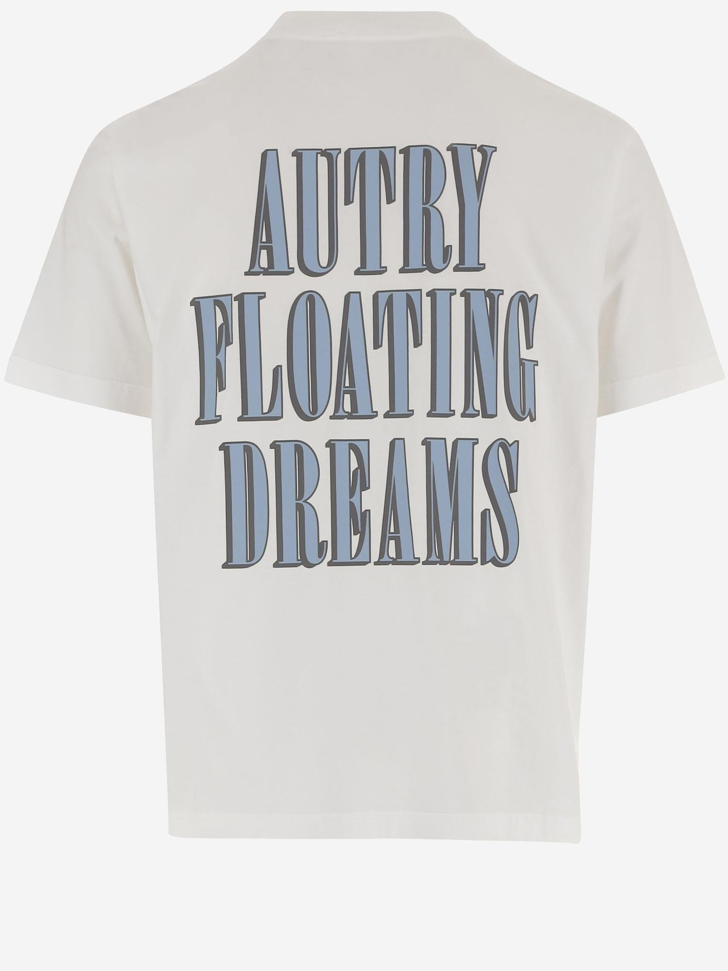 T-shirt in cotone con logo TSPX046W JERSEYWHITE AUTRY 