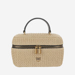 BORSA VANITY SOFT MINI IN RAFIA 106382 A391C24Q PINKO 