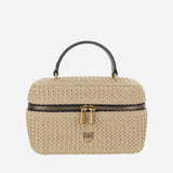 BORSA VANITY SOFT MINI IN RAFIA 106382 A391C24Q PINKO 