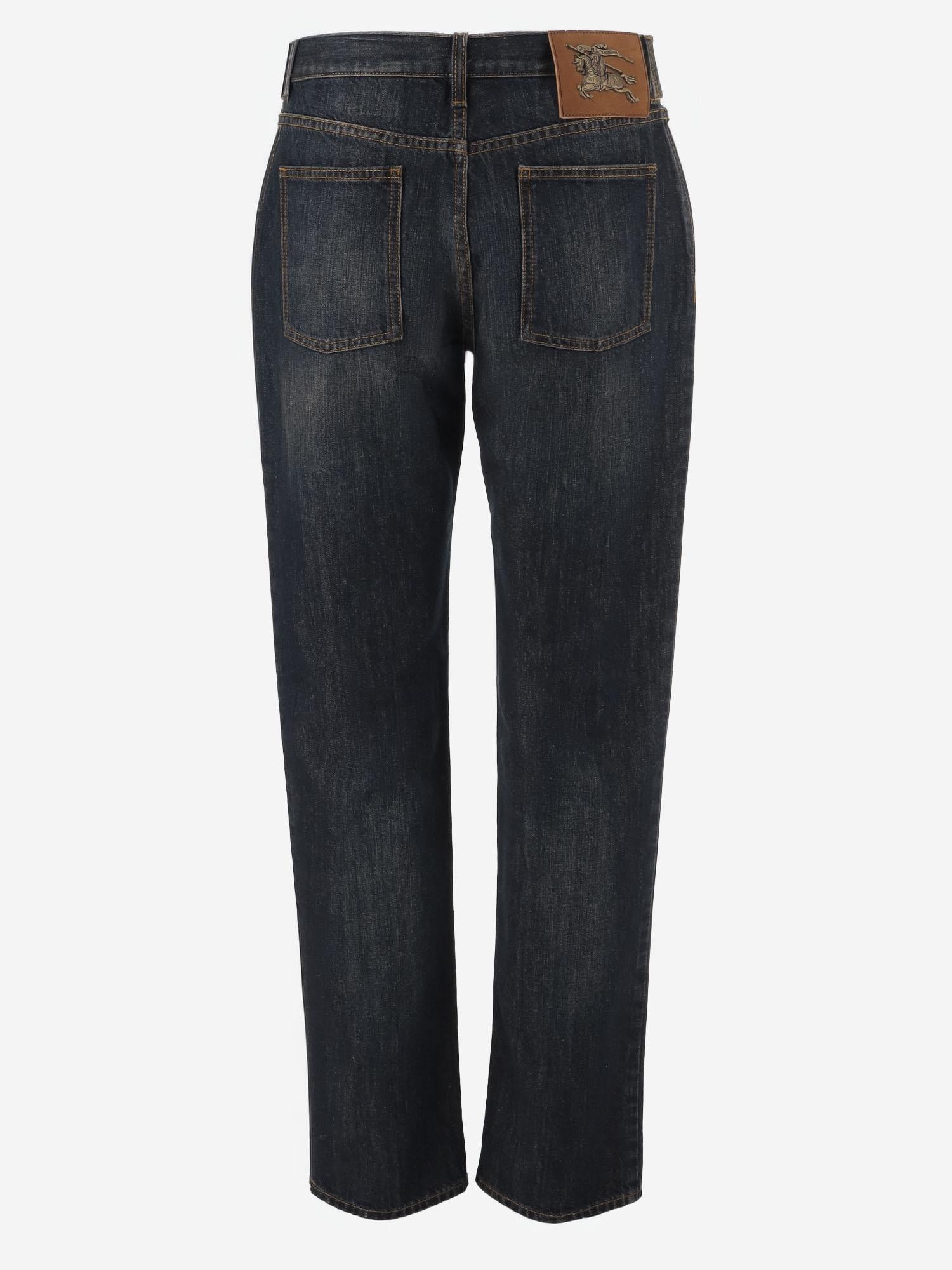 JEANS IN DENIM DI COTONE 8126569 MIDBLUE BURBERRY 