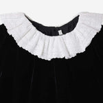 ABITO JAELYN IN VELLUTO DI SETA E VISCOSA W05GDRW00048 099 BONPOINT KIDS 
