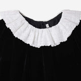 ABITO JAELYN IN VELLUTO DI SETA E VISCOSA W05GDRW00048 099 BONPOINT KIDS 