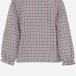 CAMICIA IN COTONE CON MOTIVO A QUADRI DIVA 36 NICOLETTA FANNA KIDS 