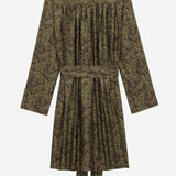 Abito in twill di seta motivo paisley 830263 Y6K901355 SAINT LAURENT 