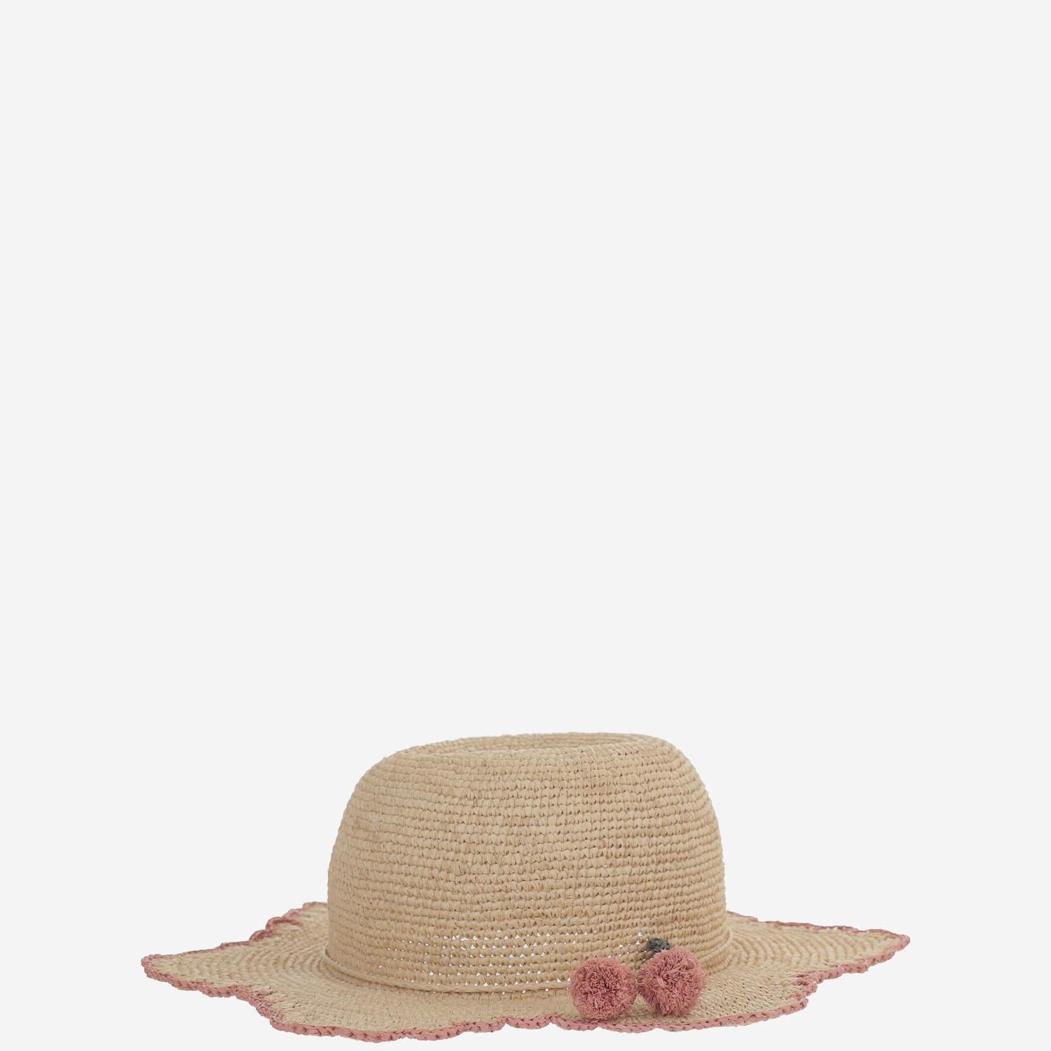 Cappello in rafia con tesa irregolare S06GACW00001 006 BONPOINT KIDS 