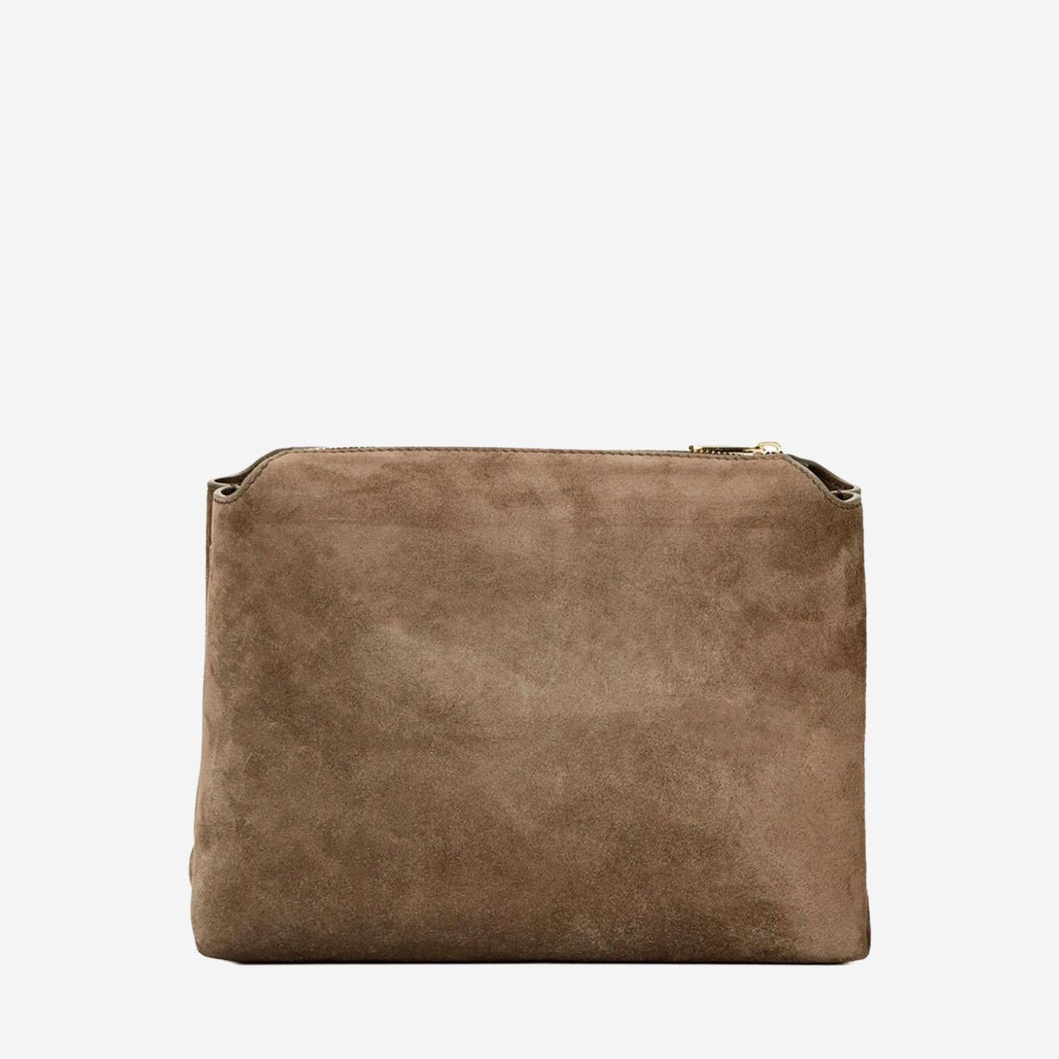 BORSA A TRACOLLA LINA IN PELLE SCAMOSCIATA H4010849 732 KHAITE 