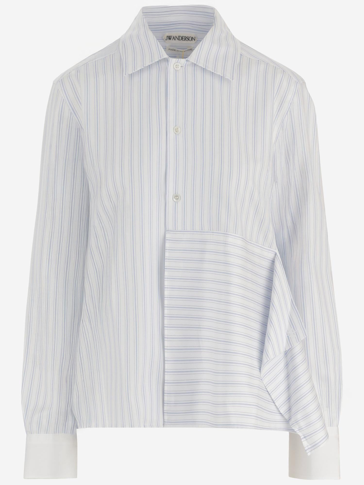 CAMICIA ASIMMETRICA DRAPPEGGIATA IN COTONE SH0386 PG1892023 JW ANDERSON 