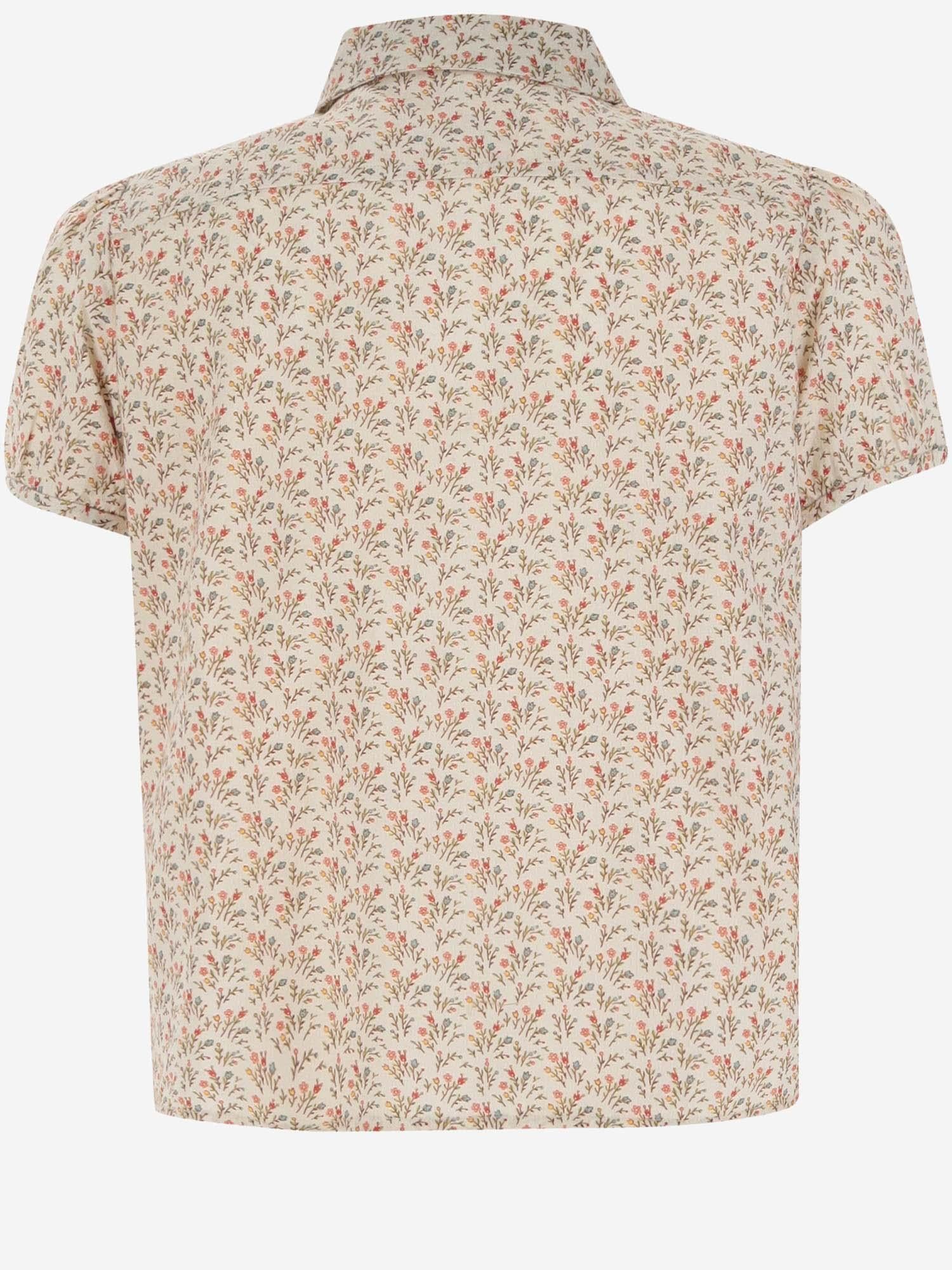CAMICIA IN COTONE CON MOTIVO FLOREALE S04GSHW00004 560A BONPOINT KIDS 