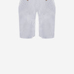 PANTALONI CORTI IN COTONE A RIGHE ISC0001 03931L MC2 SAINT BARTH 