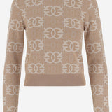 MAGLIA LOVE BIRDS IN MISTO VISCOSA 106041 A2YDC4Z PINKO 