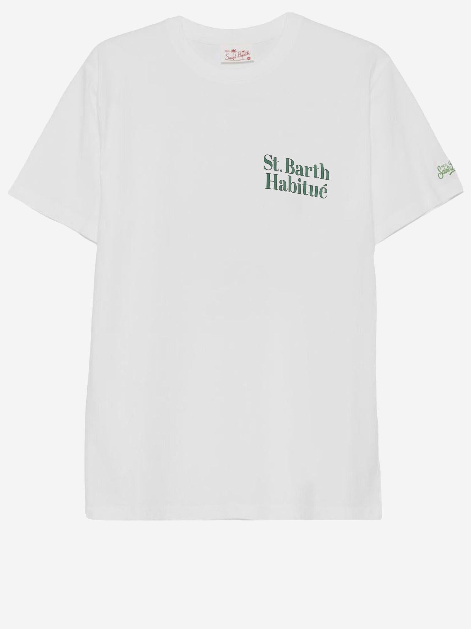 T-SHIRT IN COTONE CON STAMPA PRL0002 08481L MC2 SAINT BARTH 