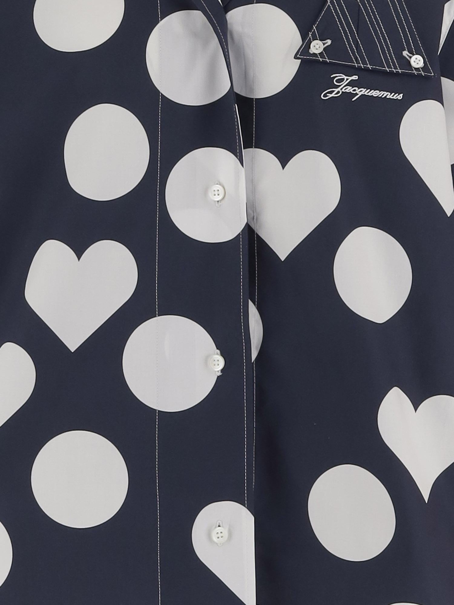 CAMICIA IN COTONE CON STAMPA FANTASIA SHW00567AW00841 3HD JACQUEMUS 
