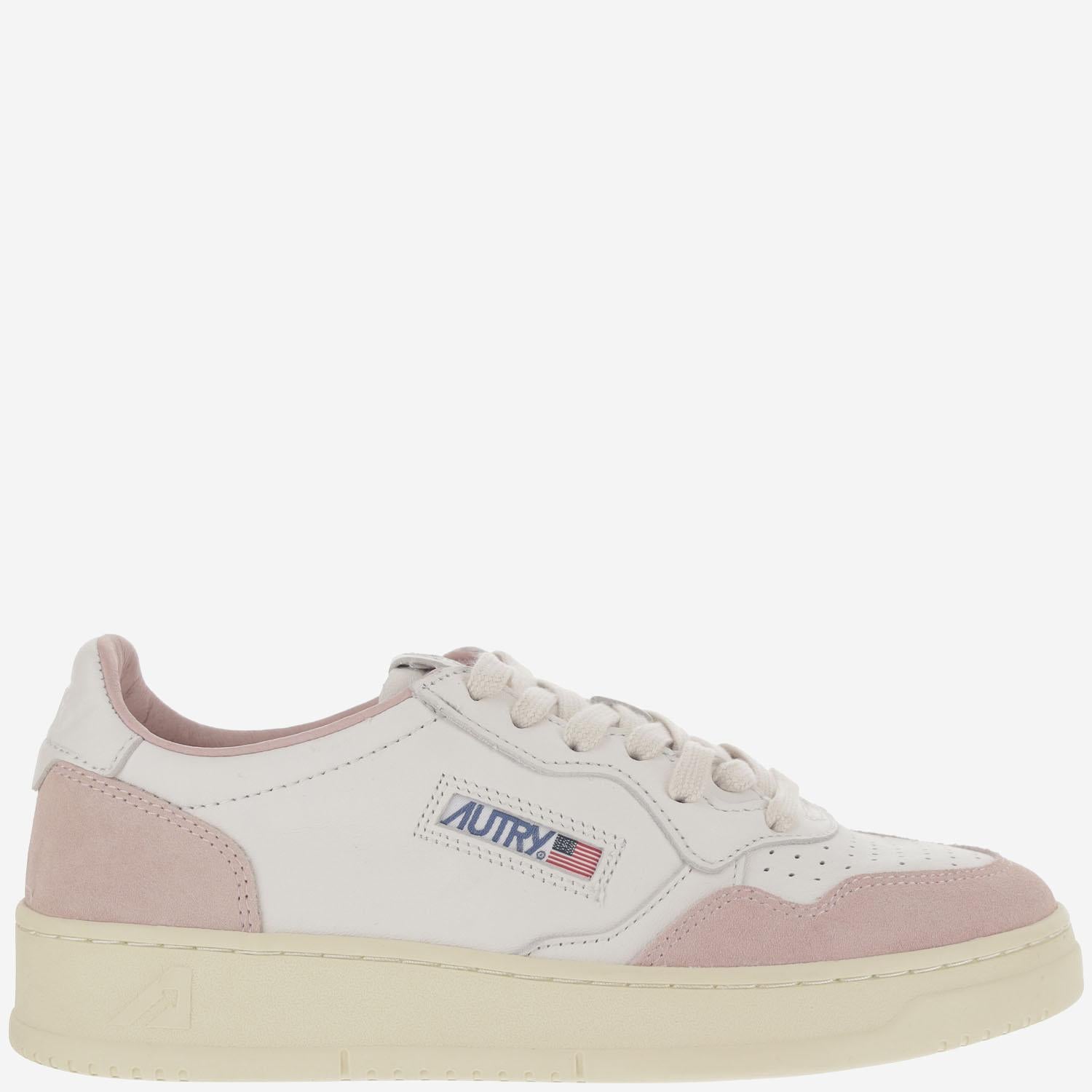 SNEAKERS LOW MEDALIST IN PELLE AULWGS36 GOATSUEDEWHTPOWDER AUTRY 