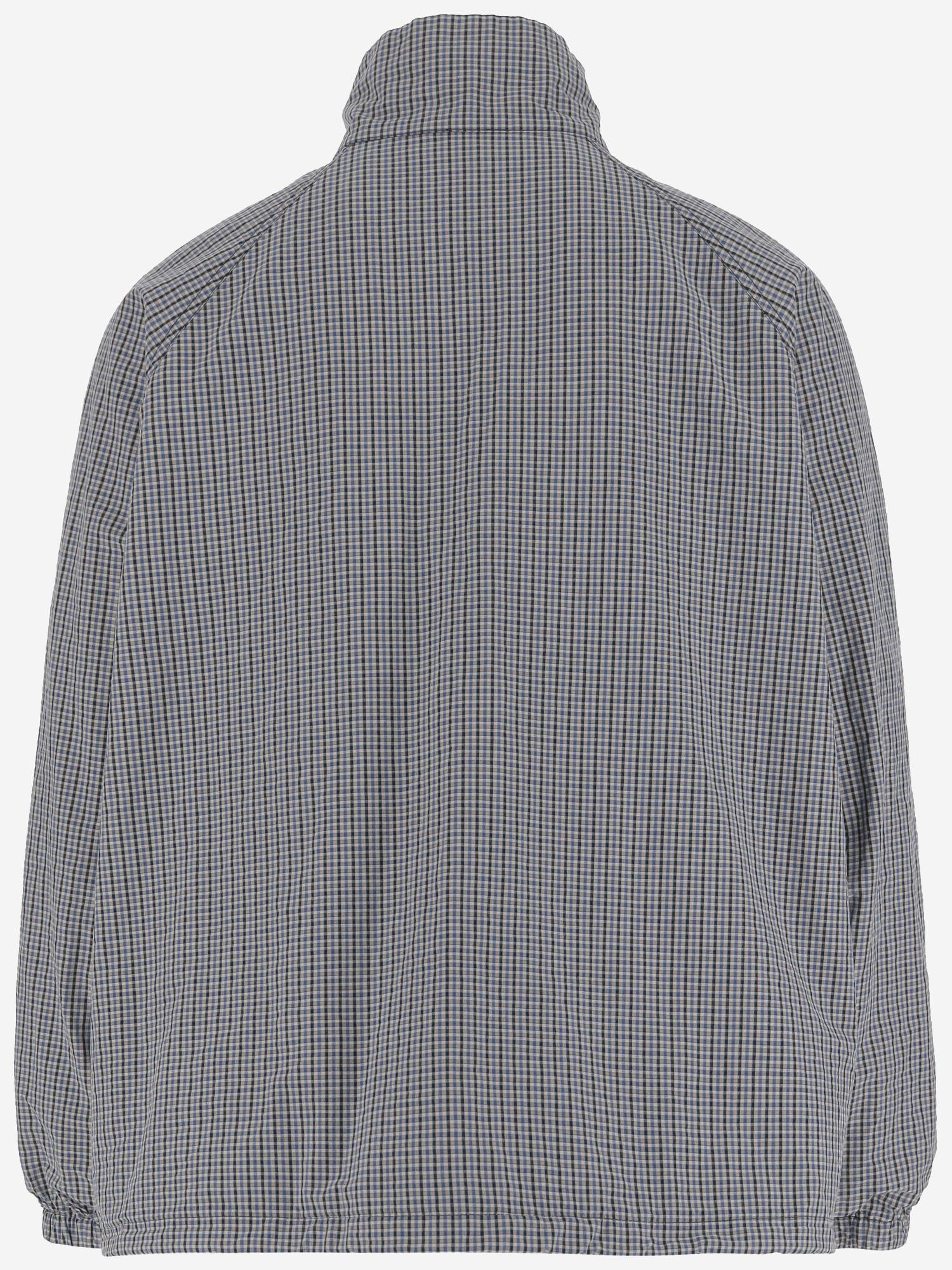 GIACCA IN COTONE E LINO CON MOTIVO A QUADRI 841686 TSM119095 BALENCIAGA 