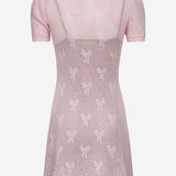 MINI ABITO IN MISTO COTONE CON FIOCCHI PF25047SAP PINK SELF PORTRAIT 