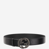 CINTURA IN PELLE NERA 774153 0YA0V1000 GUCCI 