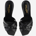 MULES TRIBUTE IN PELLE LISCIA 650986 DWE001000 SAINT LAURENT 