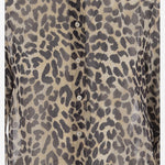 CAMICIA IN SETA CON MOTIVO LEOPADRATA 54406892 12111 ASPESI 
