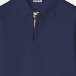 POLO IN COTONE CON LOGO 8126926 DENIMBLUE BURBERRY 