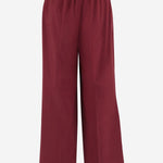 PANTALONI IN COTONE MISTO A GAMBA AMPIA S26315 0505 SASUPHI 