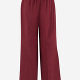 PANTALONI IN COTONE MISTO A GAMBA AMPIA S26315 0505 SASUPHI 