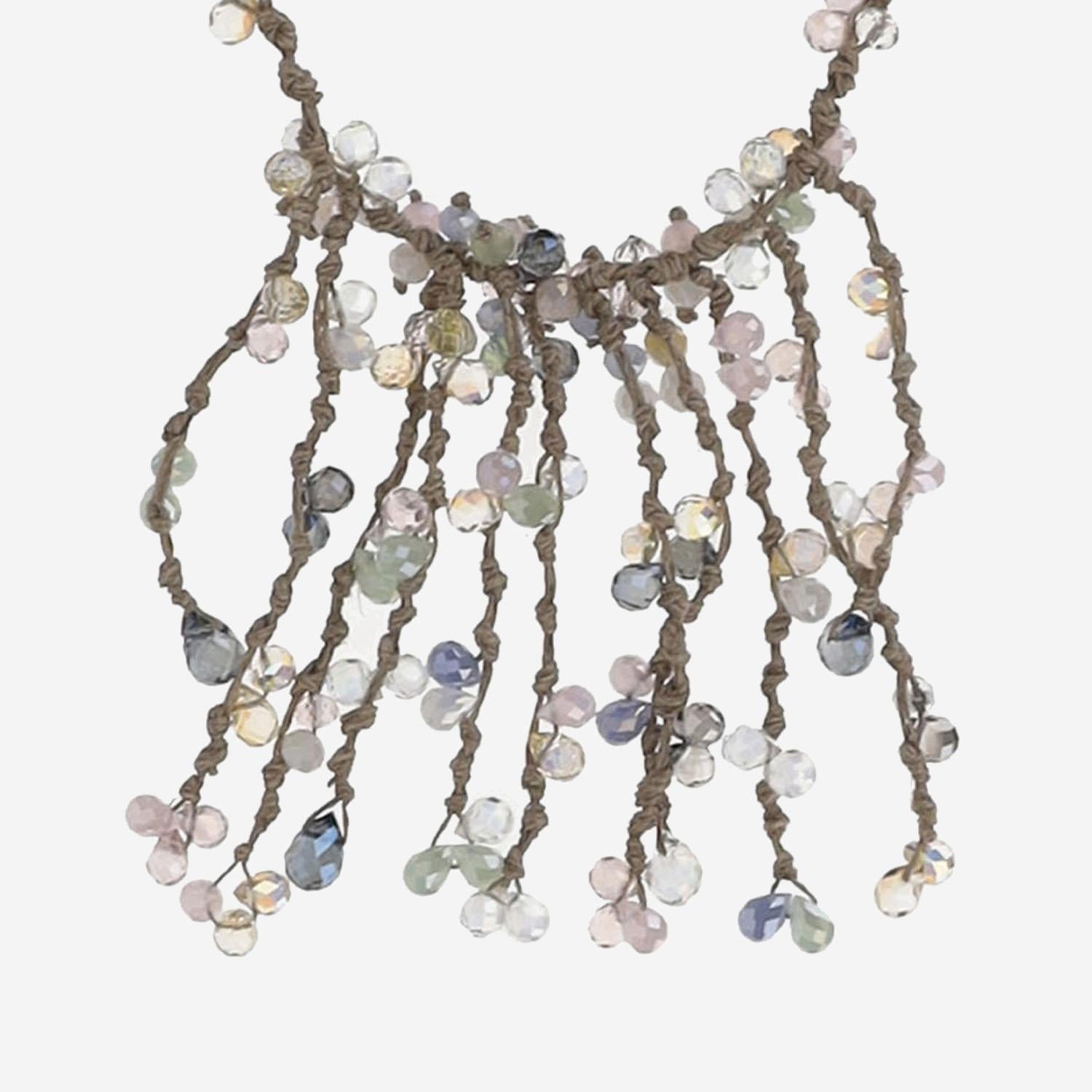 COLLANA CON cristalli multicolore VQUEEN MULTICOLOR MELA 