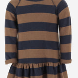 Abito in misto cotone stretch 25W158 CASTAGNA 1+ IN THE FAMILY KIDS 