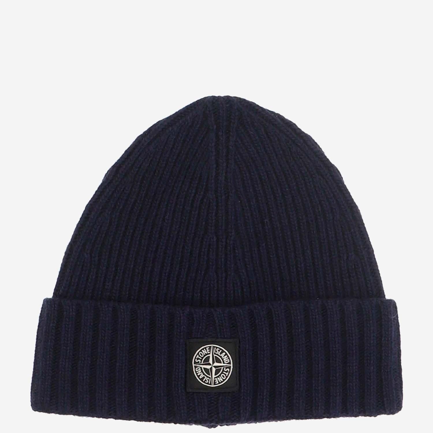 BEANIE IN MISTO LANA CON LOGO N100003 S00M3V0020 STONE ISLAND KIDS 