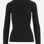 MAGLIA IN LANA A COSTE CON LOGO 7B3KC66G 9H70NO VALENTINO 