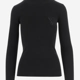 MAGLIA IN LANA A COSTE CON LOGO 7B3KC66G 9H70NO VALENTINO 