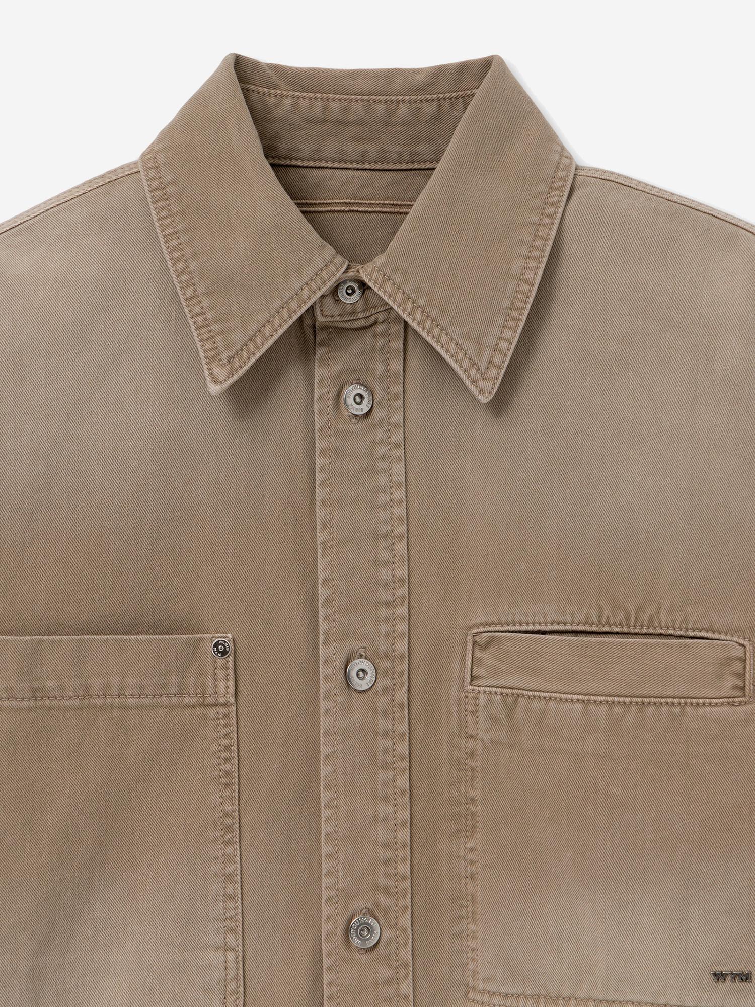 CAMICIA IN COTONE CON LOGO W261SH27 981E WOOYOUNGMI 