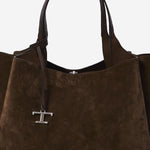 BORSA SHOPPING MEDIA IN PELLE SCAMOSCIATA XBWAPAF9300P3A 0ZQ7 TODS 