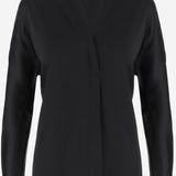 CAMICIA IN SETA VR84511926 001BLK VINCE 