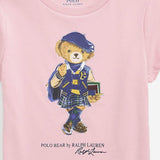 T-shirt in cotone con stampa Polo Bear 312961230 001 POLO RALPH LAUREN KIDS 