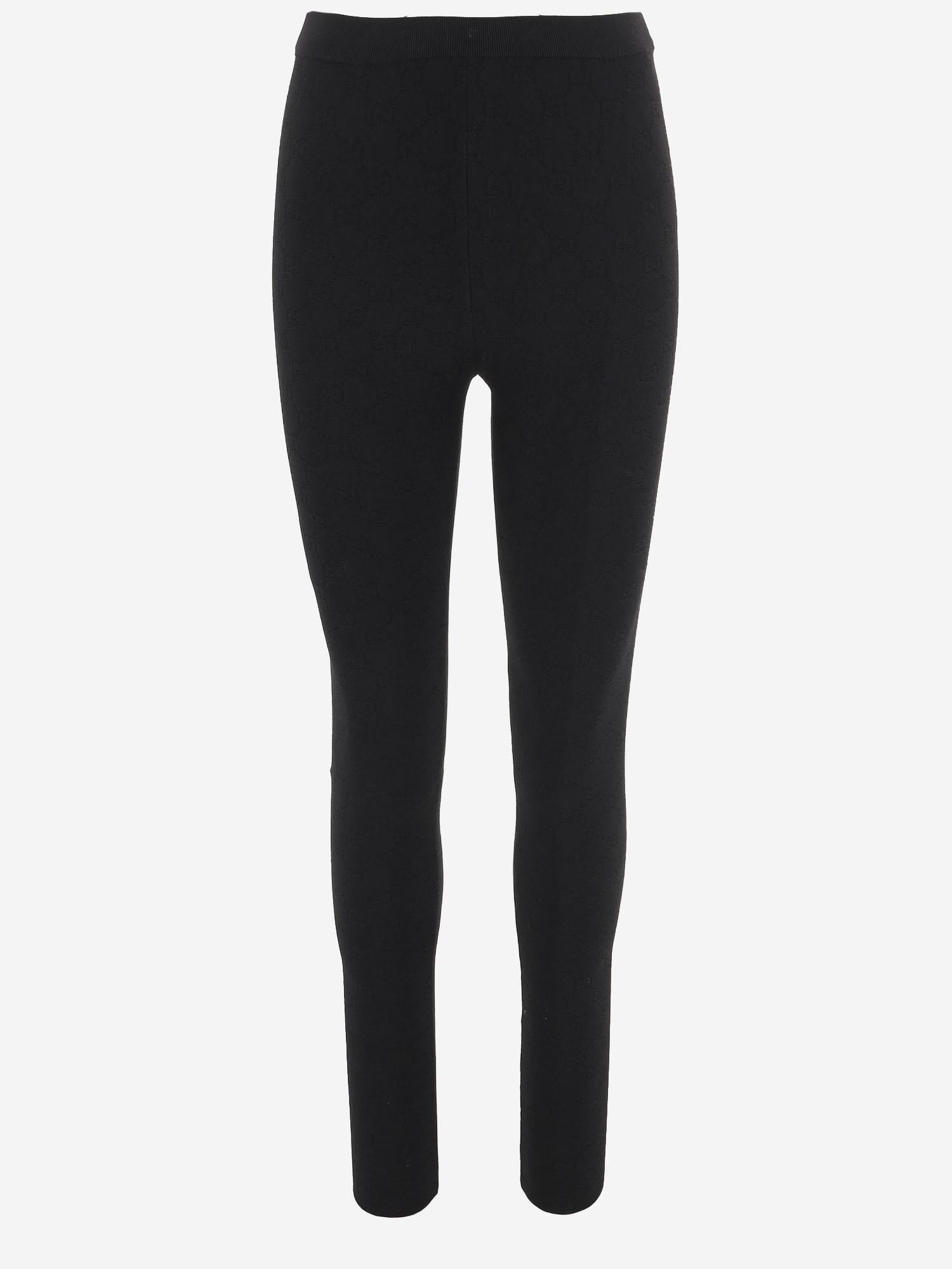 PANTALONI IN VISCOSA TECNICA CON MOTIVO GG 852277 XKFCP1000 GUCCI 