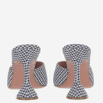 SANDALI LUPITA IN TESSUTO E PELLE LUPITASLIPPER 95BLUEWHITE AMINA MUADDI 