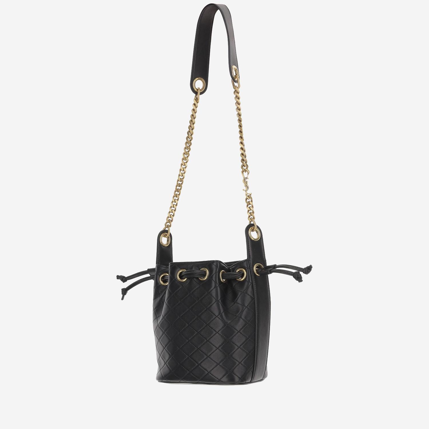 Borsa a secchiello CASSANDRE in pelle di agnello 840886 1EL071000 SAINT LAURENT 