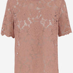 TOP IN PIZZO A CORDONCINO FLOREALE IN MISTO VISCOSA E COTONE F8V21T HLM7LF0473 DOLCE & GABBANA 