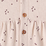 BODY IN MISTO COTONE STRETCH E FANTASIA PUNTINATA 25W169 NUDE 1+ IN THE FAMILY KIDS 