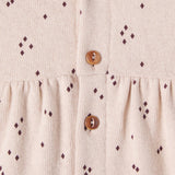 BODY IN MISTO COTONE STRETCH E FANTASIA PUNTINATA 25W169 NUDE 1+ IN THE FAMILY KIDS 