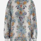 CAMICIA IN VISCOSA CON STAMPA BOTANICA 80PAL233 NS837217 JUST CAVALLI 